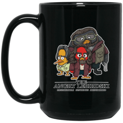 The Angry Lebirdski Black Mug 15oz (2-sided)