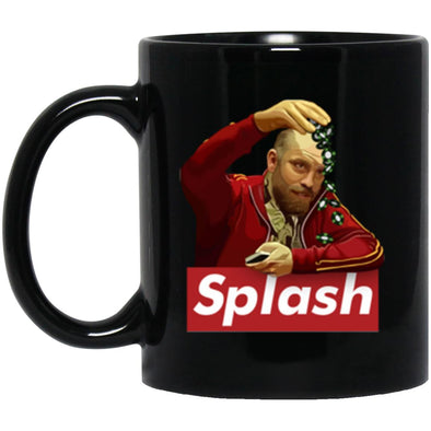 Splash  Black Mug 11oz (2-sided)
