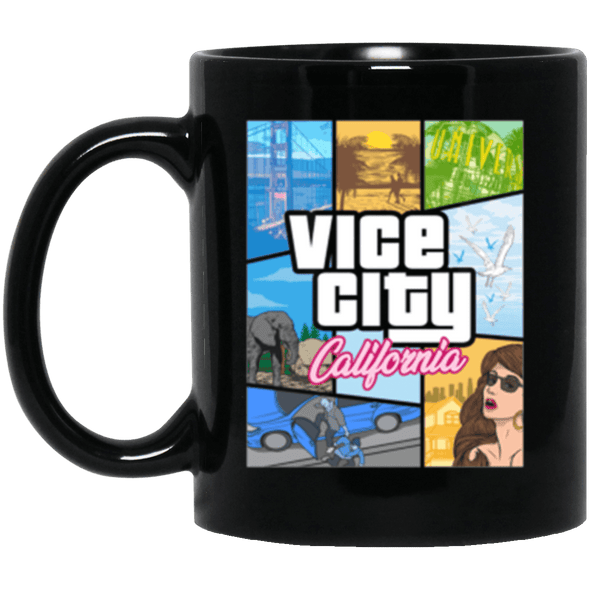 VC California Black Mug 11oz (2-sided)