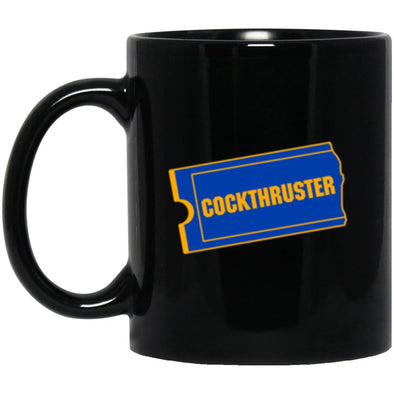 Cockthruster Black Mug 11oz (2-sided)