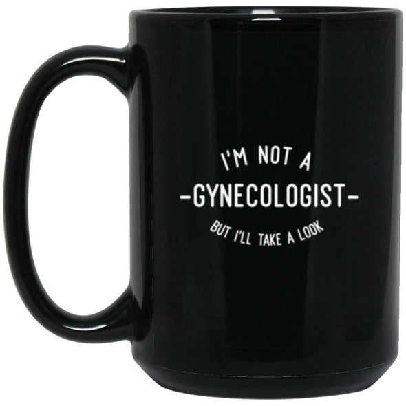 Gynecologist Black Mug 15oz (2-sided)