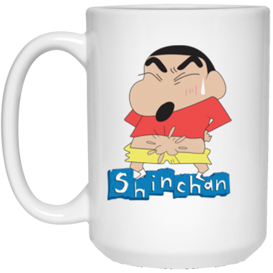 Shin Chan White Mug 15oz (2-sided)