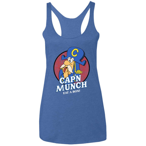 Cap'n Munch Ladies Racerback Tank