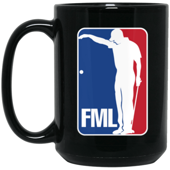 FML Golf Black Mug 15oz (2-sided)