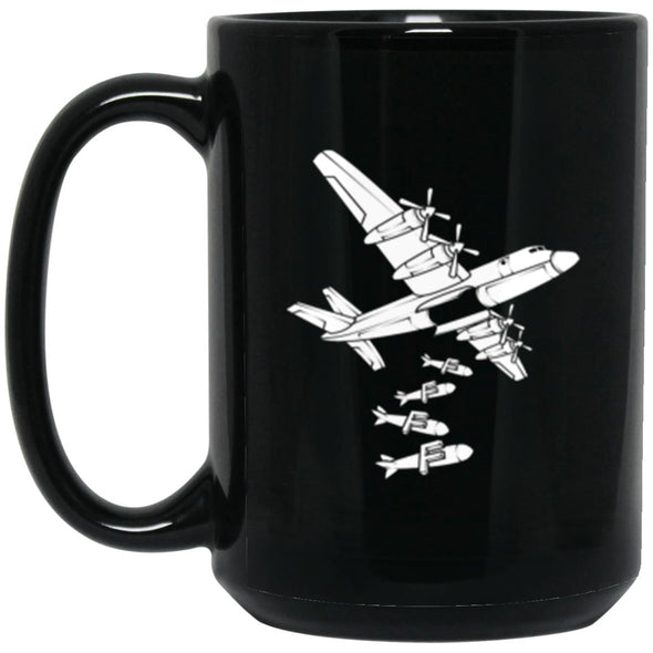 F-Bomb Black Mug 15oz (2-sided)