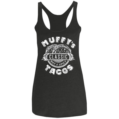Muffy's Tacos Ladies Racerback Tank