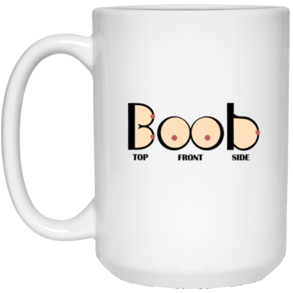 Boob White Mug 15oz (2-sided)