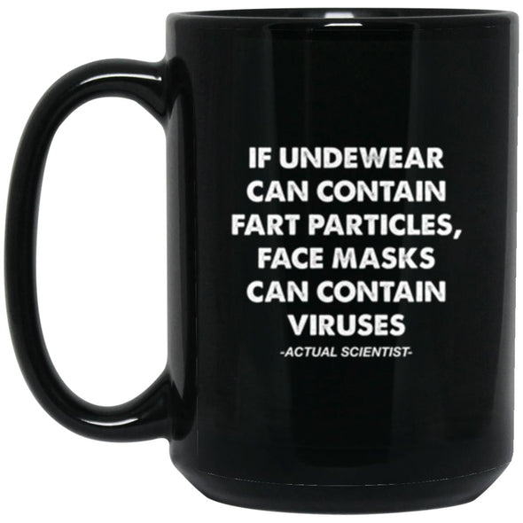 Fart Mask Black Mug 15oz (2-sided)