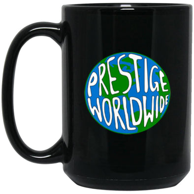 Prestige Worldwide Black Mug 15oz (2-sided)