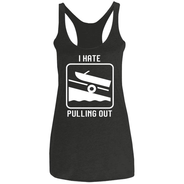Pulling Out Ladies Racerback Tank