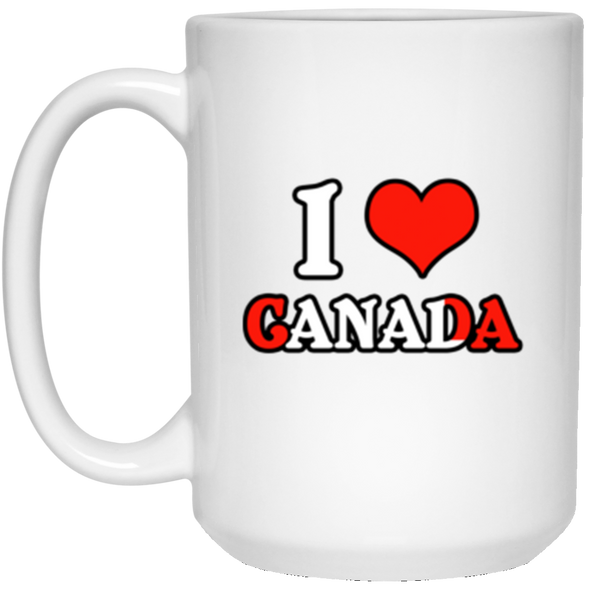 Love Canada White Mug 15oz (2-sided)