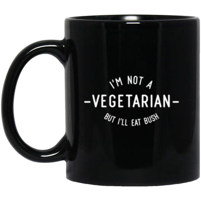 Not A Vegetarian  Black Mug 11oz (2-sided)