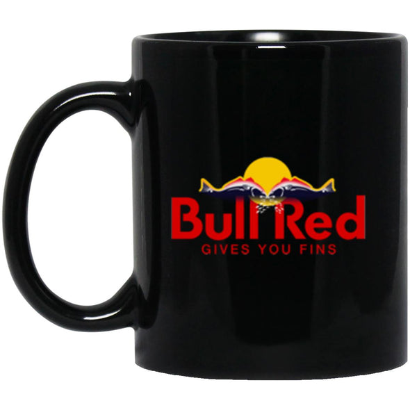 Bull Red Black Mug 11oz (2-sided)