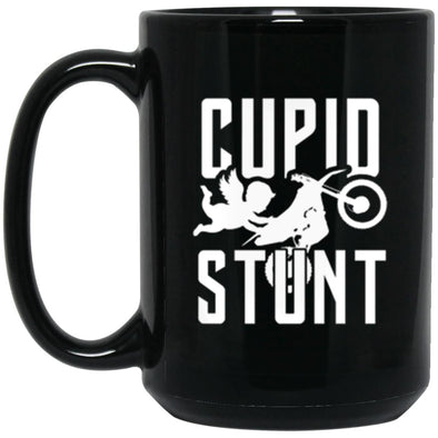 Cupid Stunt Black Mug 15oz (2-sided)