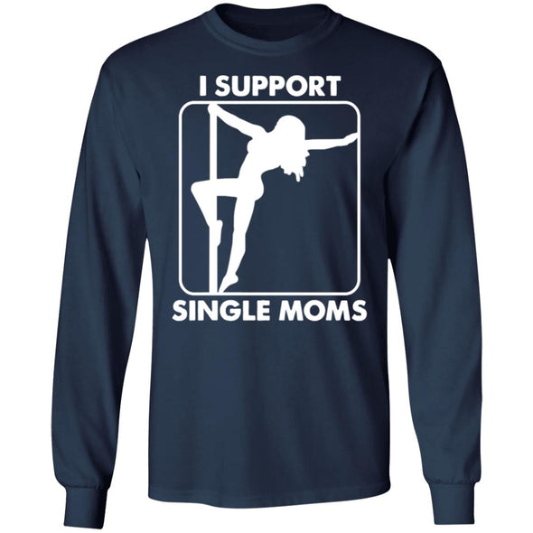 Support Single Moms Heavy Long Sleeve