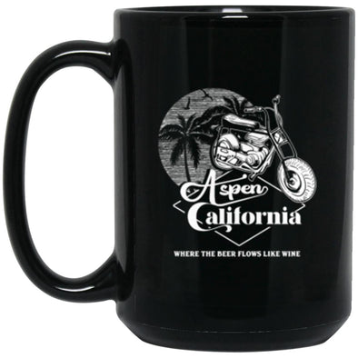 Aspen California Black Mug 15oz (2-sided)