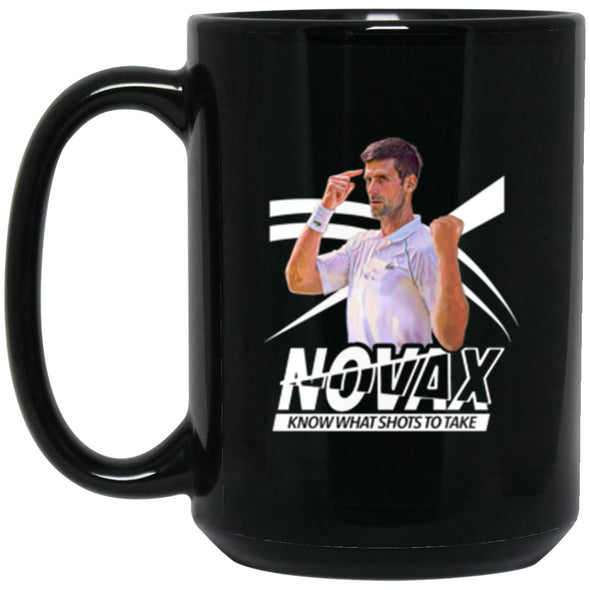Novax Black Mug 15oz (2-sided)