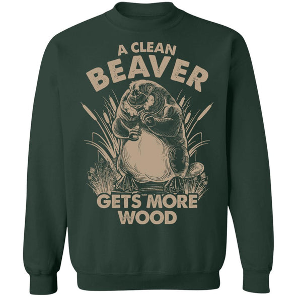 A Clean Beaver Crewneck Sweatshirt