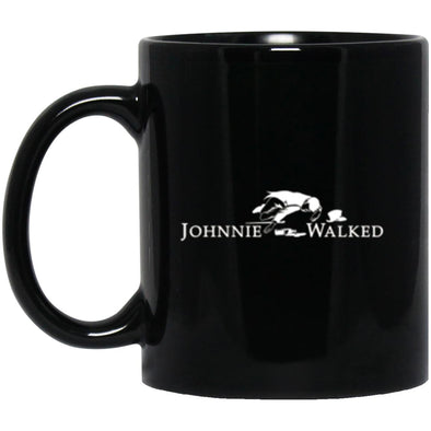 Johnnie Walked Black Mug 11oz (2-sided)