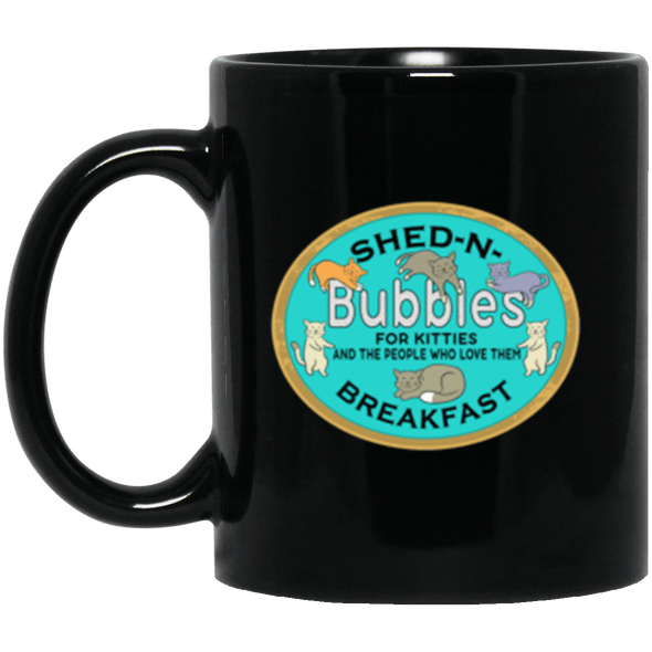 Bubbles' S&B Black Mug 11oz (2-sided)