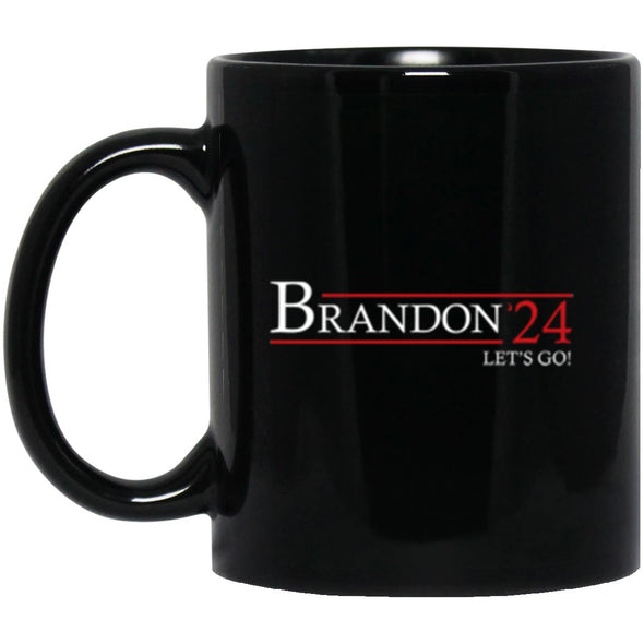 Let's Go Brandon Black Mug 11oz (2-sided)