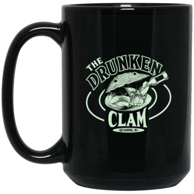 The Drunken Clam Black Mug 15oz (2-sided)