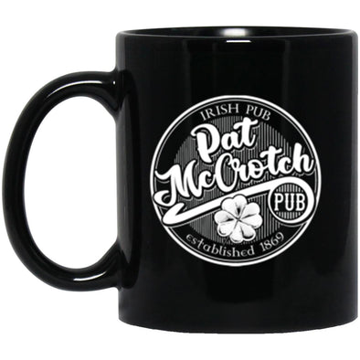 Pat McCrotch's Irish Pub Black Mug 11oz (2-sided)