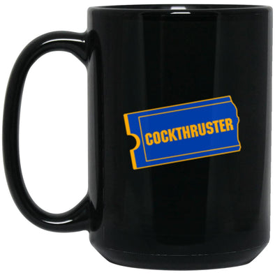 Cockthruster Black Mug 15oz (2-sided)