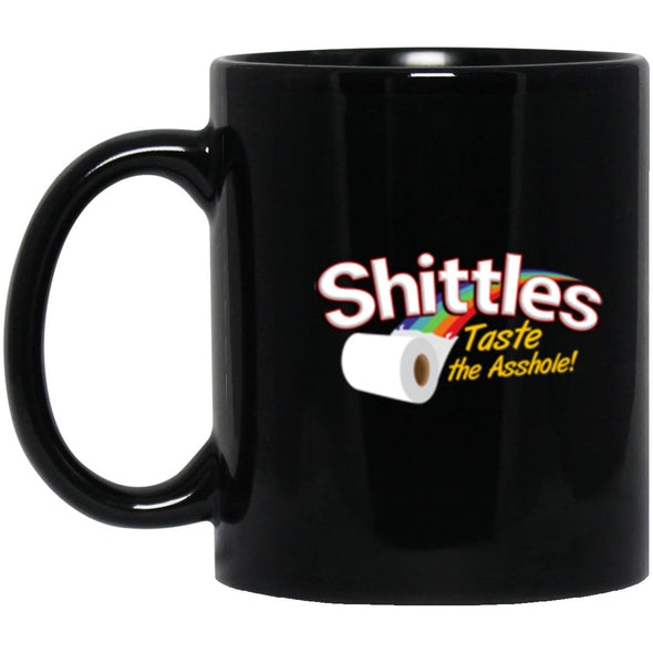 Shittles Black Mug 11oz (2-sided)