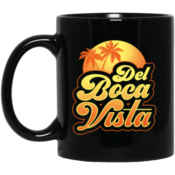 Del Boca Vista Black Mug 11oz (2-sided)