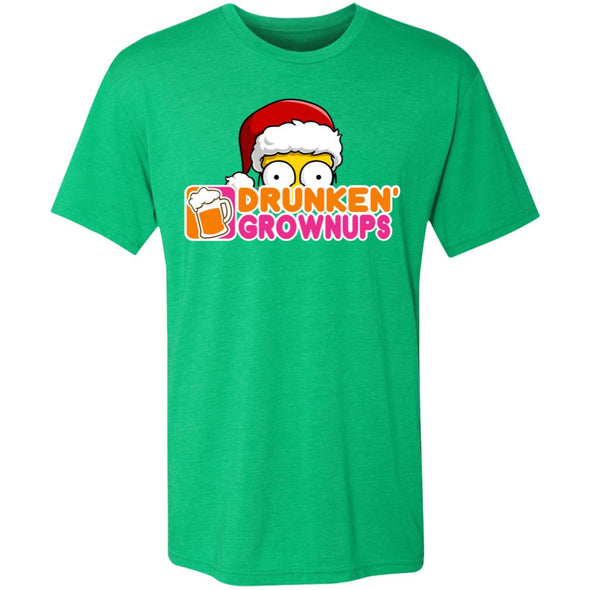 Drunken Grownups Christmas Premium Triblend Tee