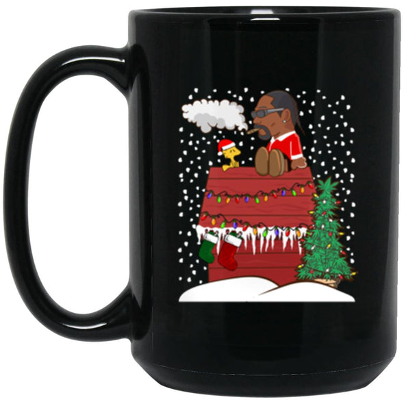 Snoopy Dogg Christmas Black Mug 15oz (2-sided)