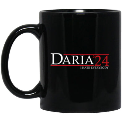 Daria 24 Black Mug 11oz (2-sided)