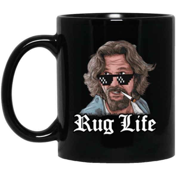 Rug Life Black Mug 11oz (2-sided)