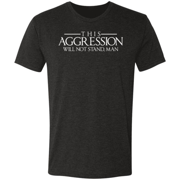 Aggression Text Premium Triblend Tee