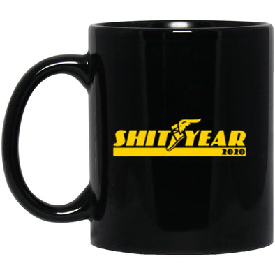 Shityear Black Mug 11oz (2-sided)