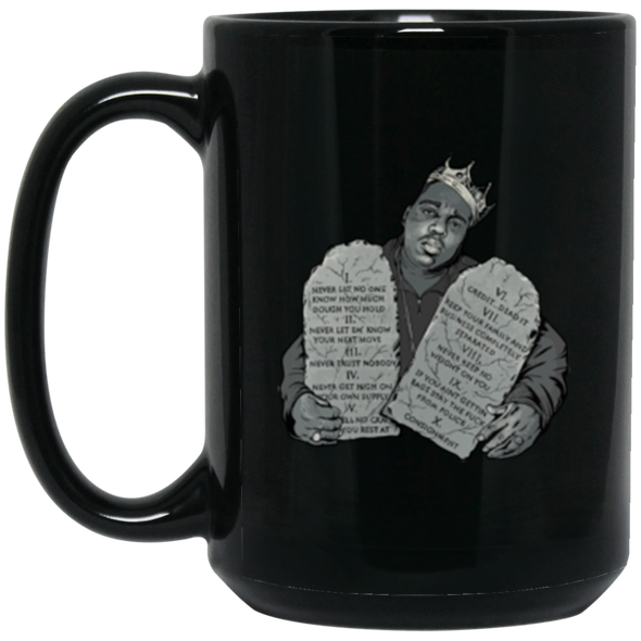 Commandments Black Mug 15oz (2-sided)