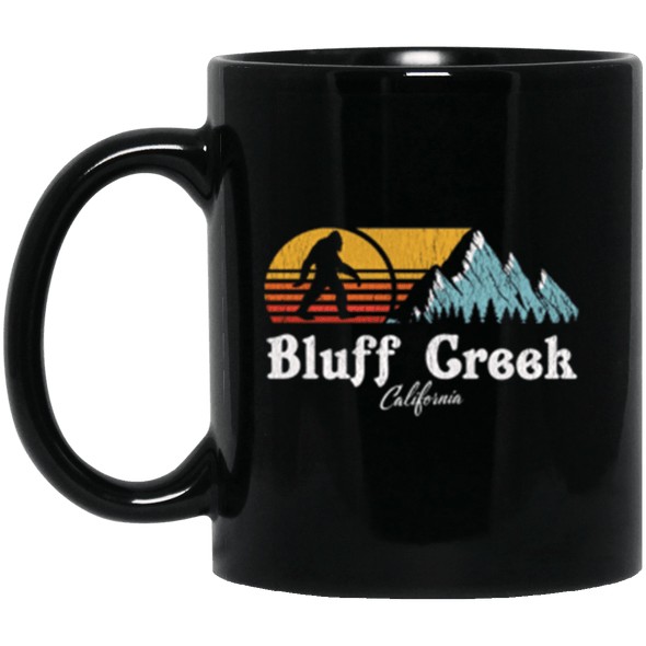 Bluff Creek Black Mug 11oz (2-sided)