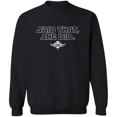 What She Said Yoda Crewneck Sweatshirt