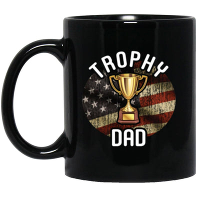 Trophy Dad Black Mug 11oz (2-sided)