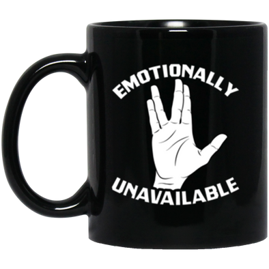 Spock Emotions Black Mug 11oz (2-sided)