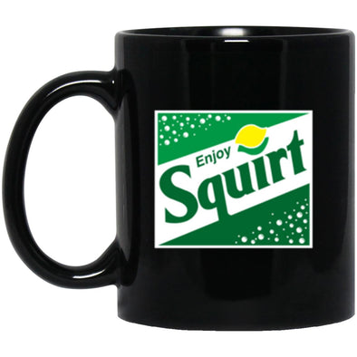 Enjoy Squirt Black Mug 11oz (2-sided)