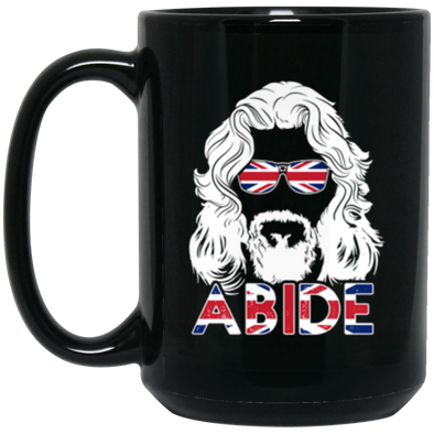 Abide UK Black Mug 15oz (2-sided)
