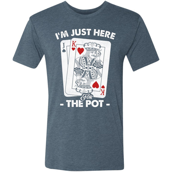 Here For The Pot Premium Triblend Tee