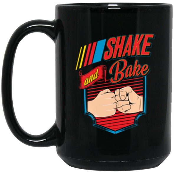 Shake and Bake Black Mug 15oz (2-sided)
