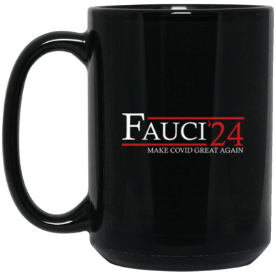 Fauci 24 Black Mug 15oz (2-sided)