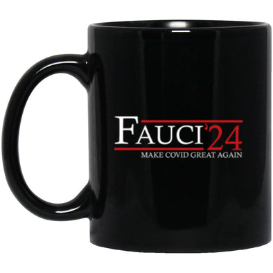 Fauci 24 Black Mug 11oz (2-sided)