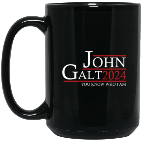 John Galt 24 Black Mug 15oz (2-sided)