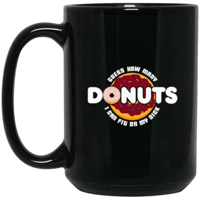 Donuts Black Mug 15oz (2-sided)