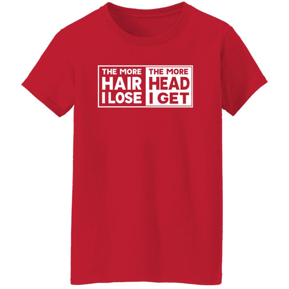 Less Hair, More Head Ladies Cotton Tee